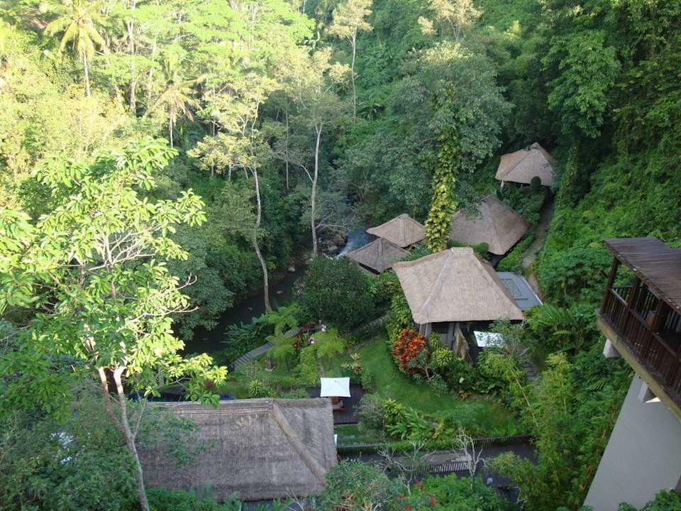 Blick auf den Spa-Bereich Maya Ubud Resort & Spa Bali