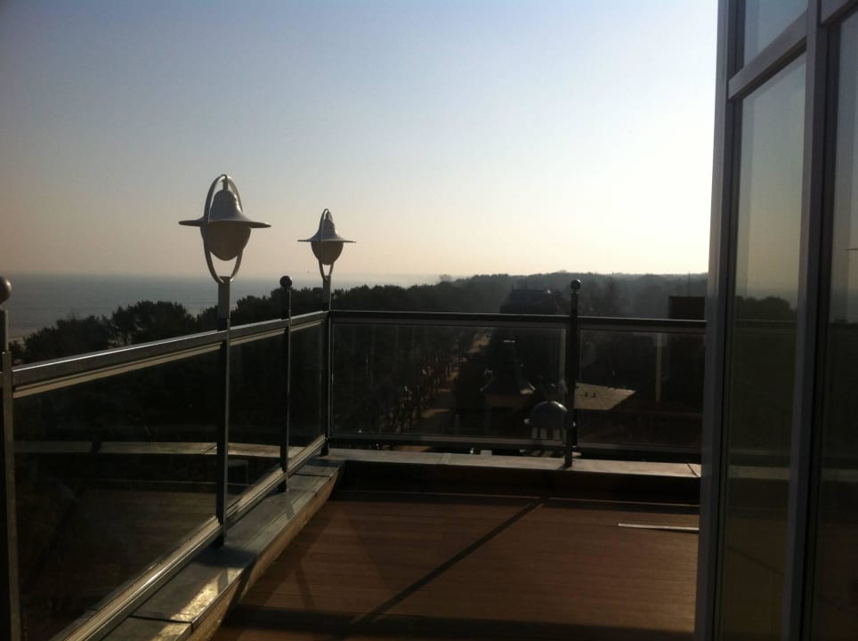 Ausblick von der Terrasse am Restaurant  Strandhotel Ahlbeck