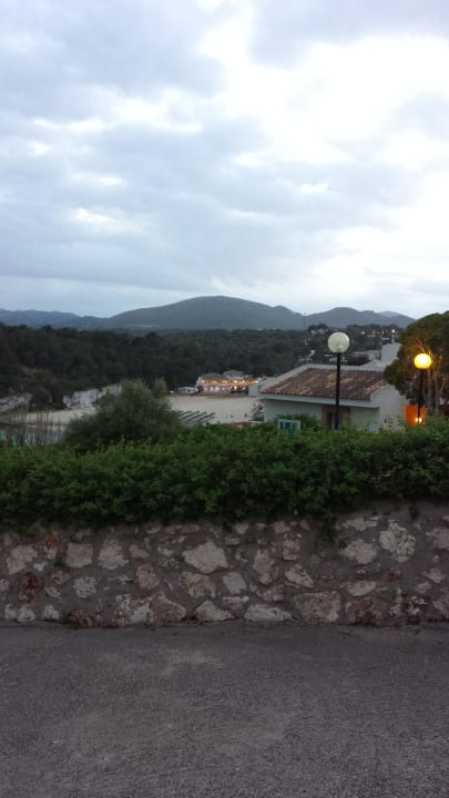 Blick vom Hotel auf die Bucht blau punta reina