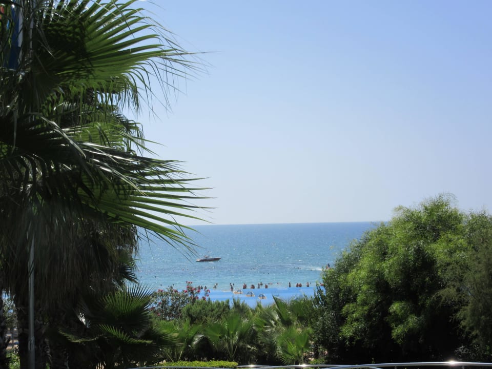 Blick zum Strand Trendy Aspendos Beach Hotel