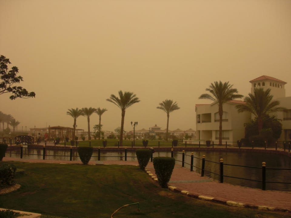 Ein seltener Sandsturm Pickalbatros Dana Beach Resort - Hurghada