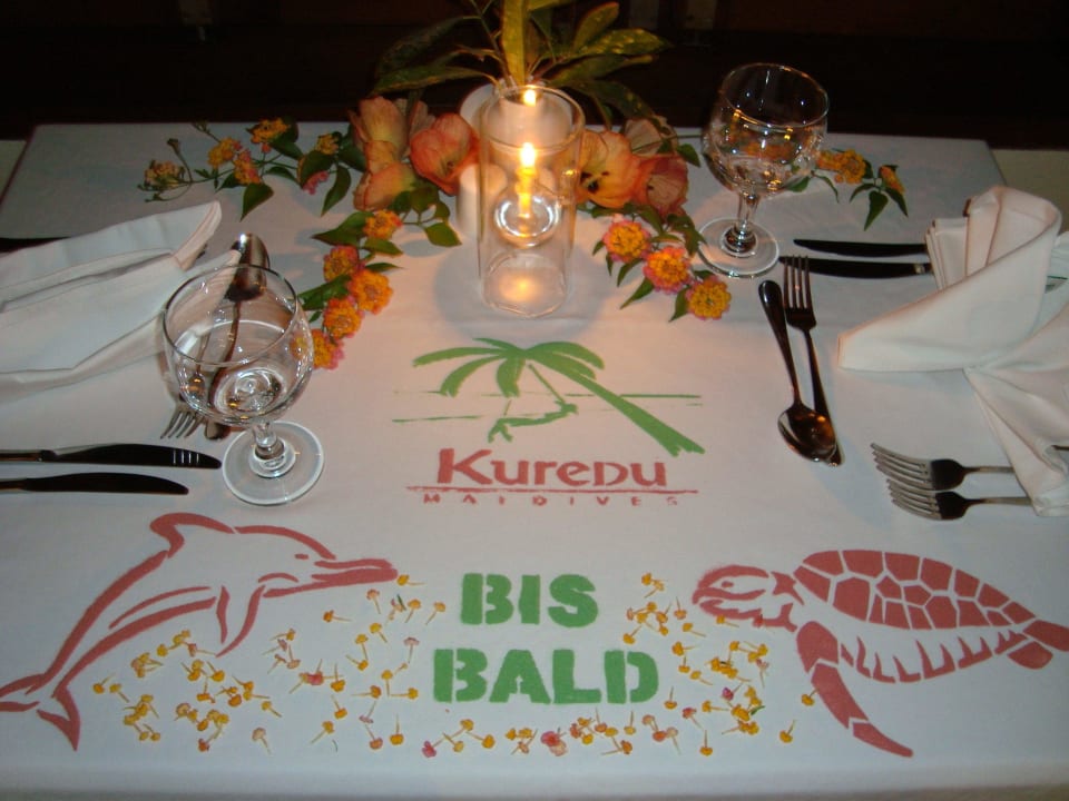 Tisch Deko Kuredu Island Resort & Spa