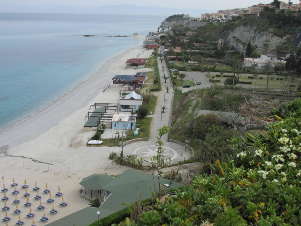 Strand-Blick von der Aussichtsterrasse  Aldiana Club Rocca Nettuno Calabria