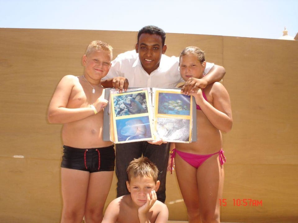 das ist ahmed bei dem kann man sehr gut die schnorchel tour Pickalbatros Aqua Park Resort - Hurghada