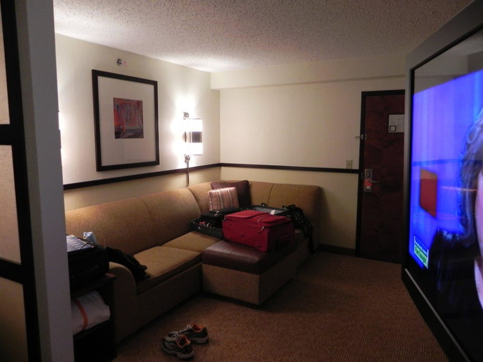 Sitzecke mit TV Hotel Hyatt Place Charlotte Airport