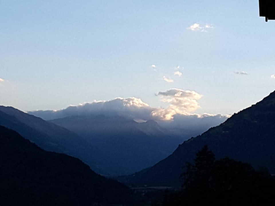 Blick vom Balkon  Hotel Kronsbühel