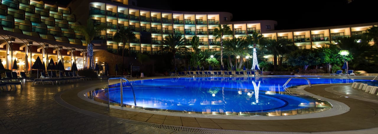 Panorama am Abend MUR Hotel Faro Jandia & Spa Fuerteventura