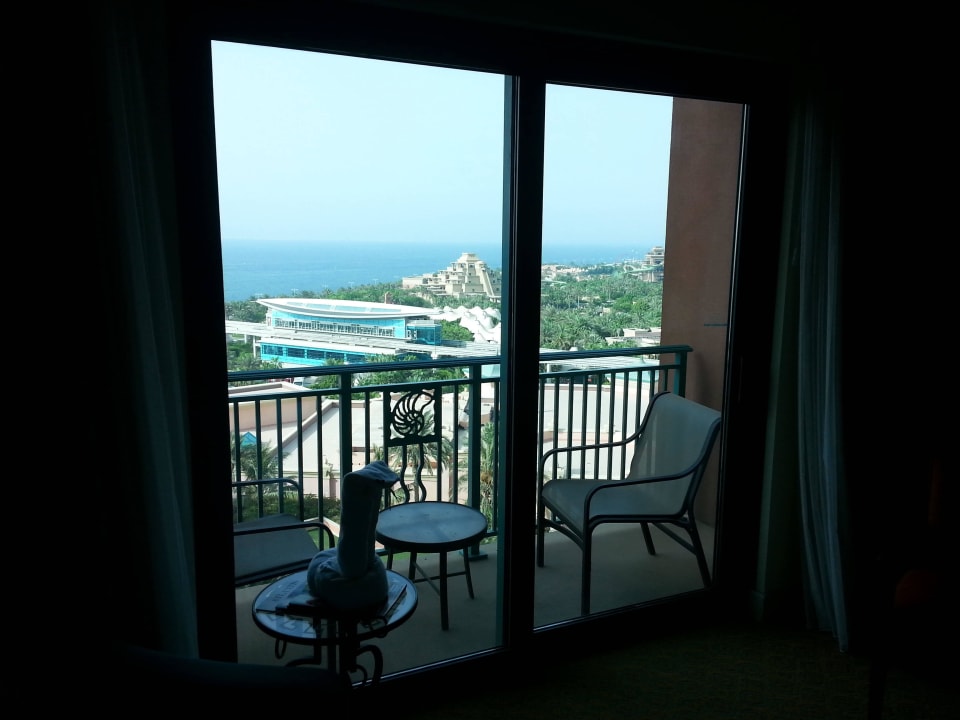 Balkon 9 STock EastTower  auf den Wasserpark Atlantis, The Palm