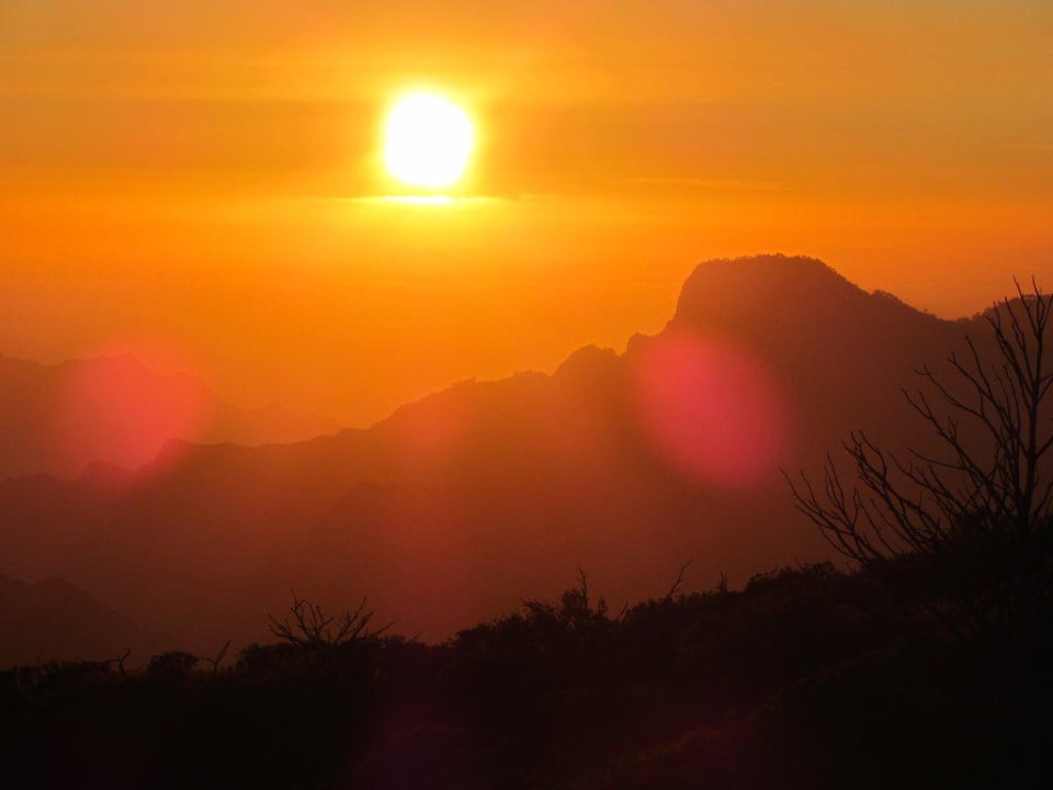 Sonnenuntergang Hotel Parador de Cruz de Tejeda