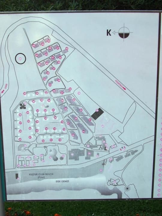 Plan vom Gelände Kustur Club Holiday Village