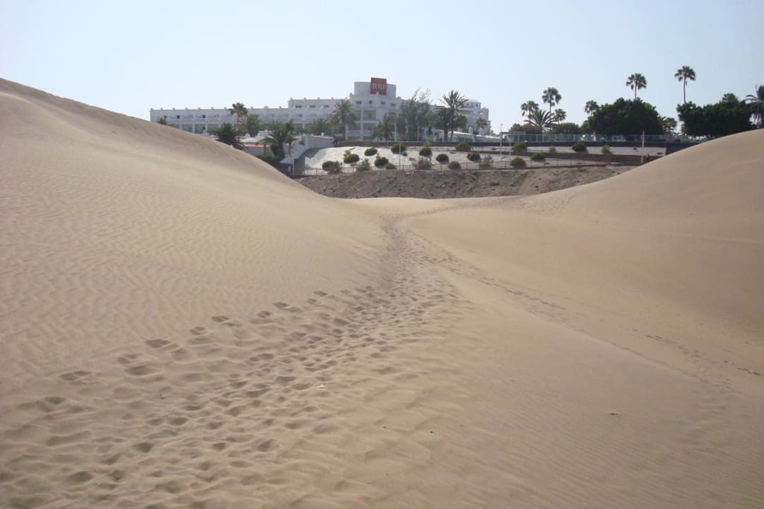 Blick von den Dünen zum Hotel Hotel Riu Palace Maspalomas Adults Only