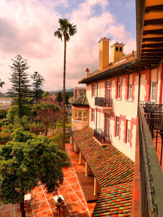 Blick vom Zimmerbalkon Globales Reina Cristina