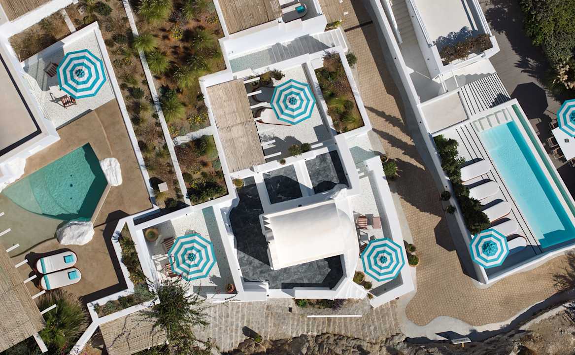 Außenansicht Nammos Hotel Mykonos