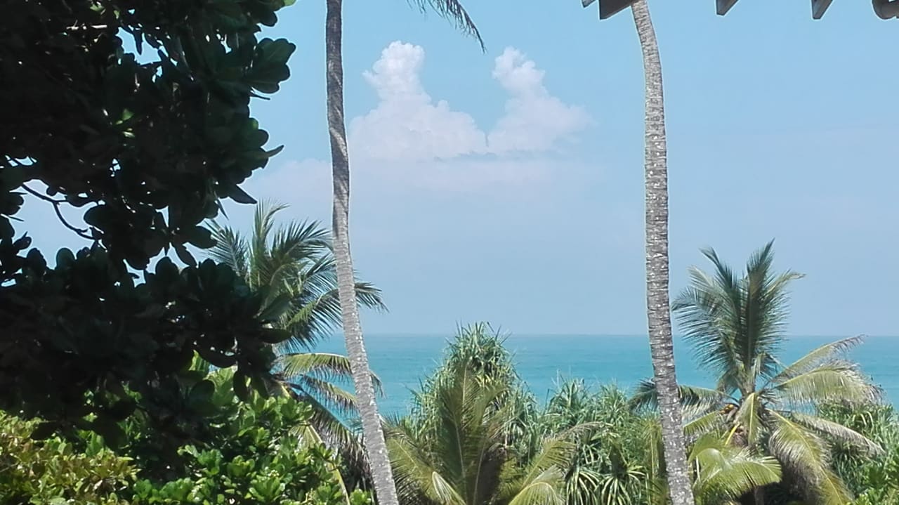Blick vom Zimmer auf den Ocean Heritance Ahungalla