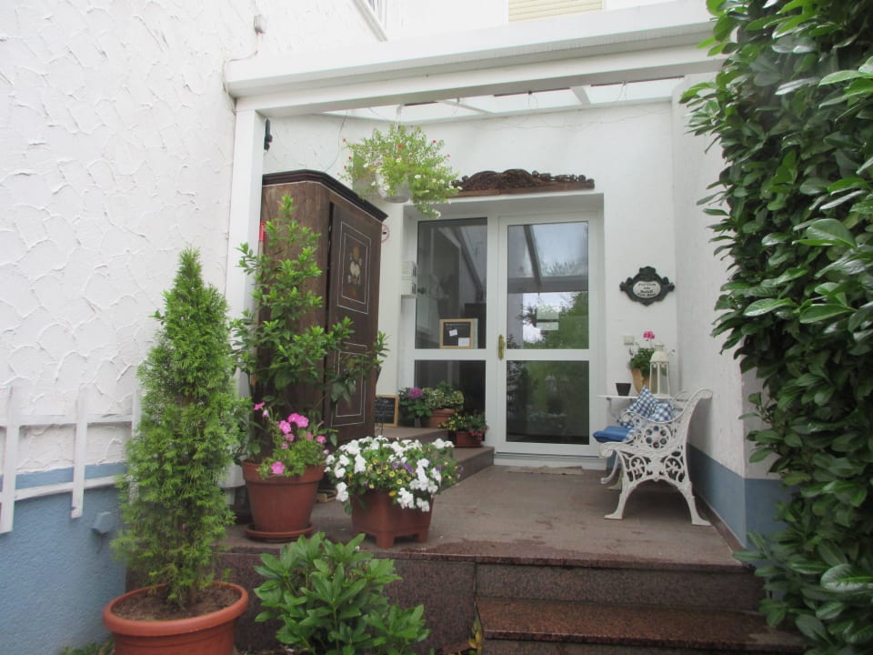 Eingangsbereich Pension am Schilf