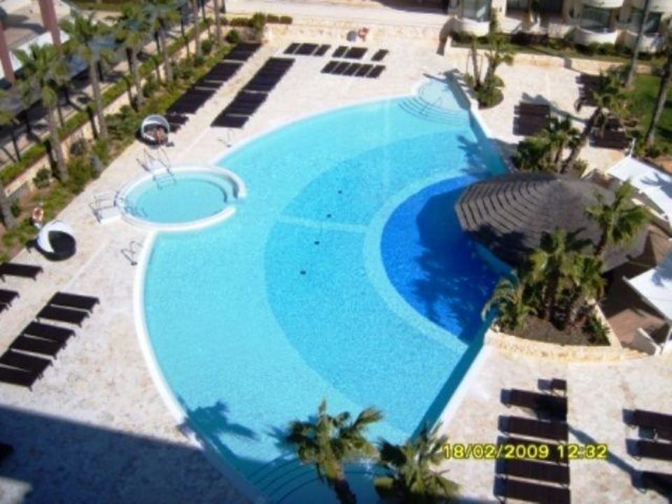 Hauptpool vom Dach aus Protur Biomar Sensatori Resort
