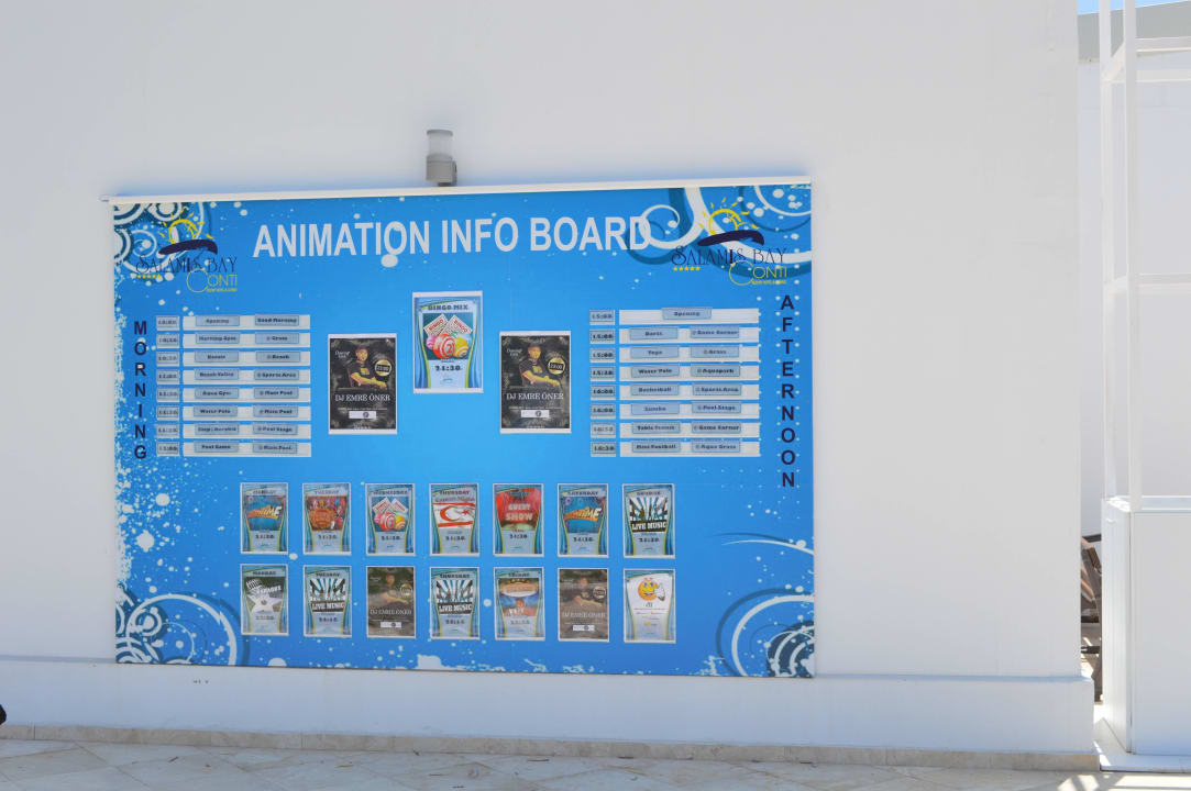  Programmtafel - Animation Salamis Bay Conti Resort Hotel & Casino