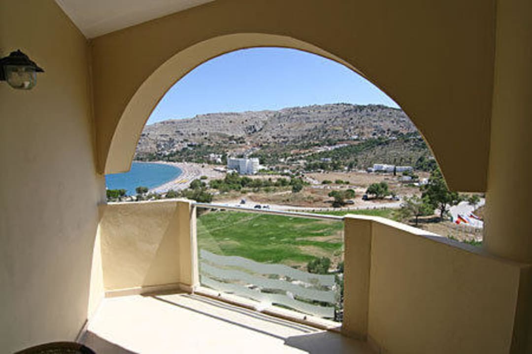 Blick vom Zimmerbalkon Lindos Royal Resort