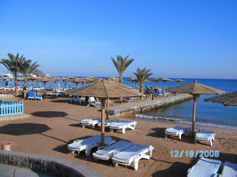 Blick auf den Strand Palm Beach Resort