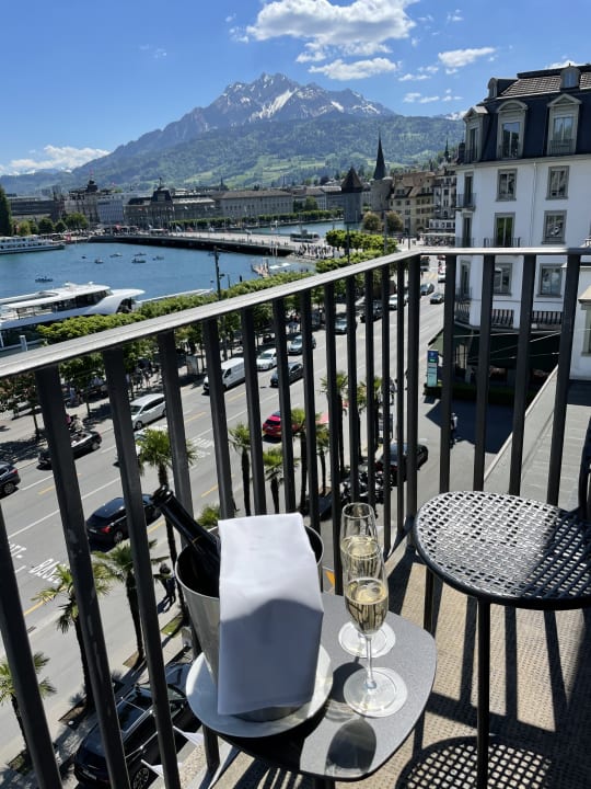 Ausblick Hotel Schweizerhof Luzern