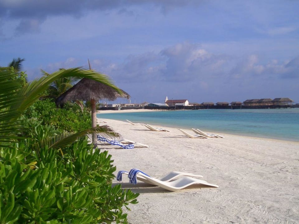 Am Strand/Blick nach links Cinnamon Dhonveli Maldives