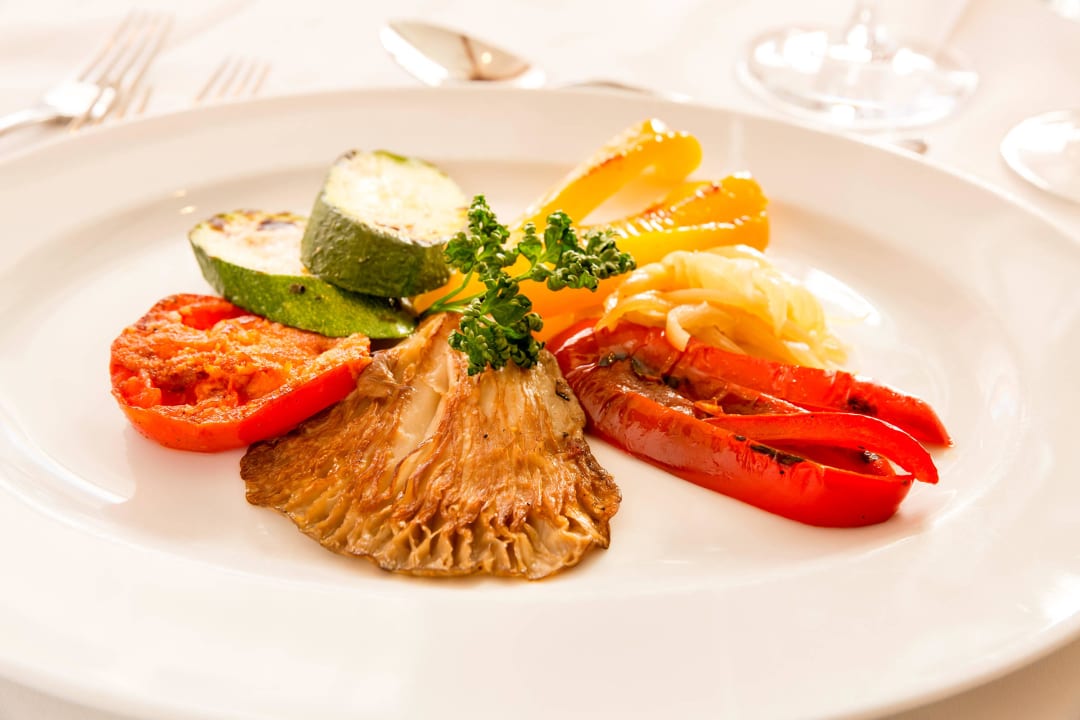 Gegrilltes Gemüse mit Pfifferlingen Berghotel Ratschings