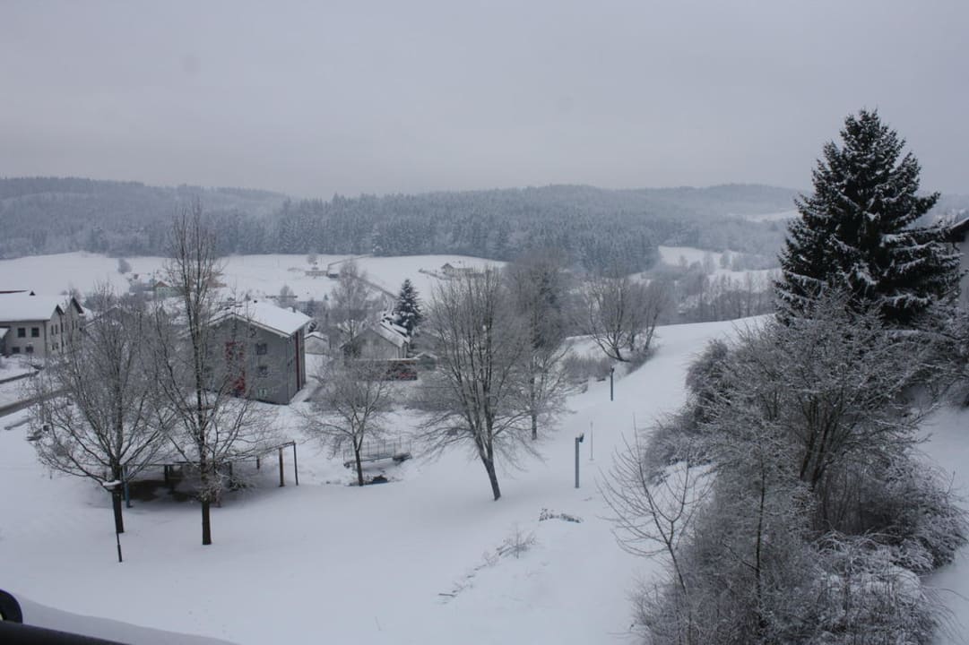 Ausblick vom Familienzimmer Hotel Regenbogenland Zum Kramerwirt