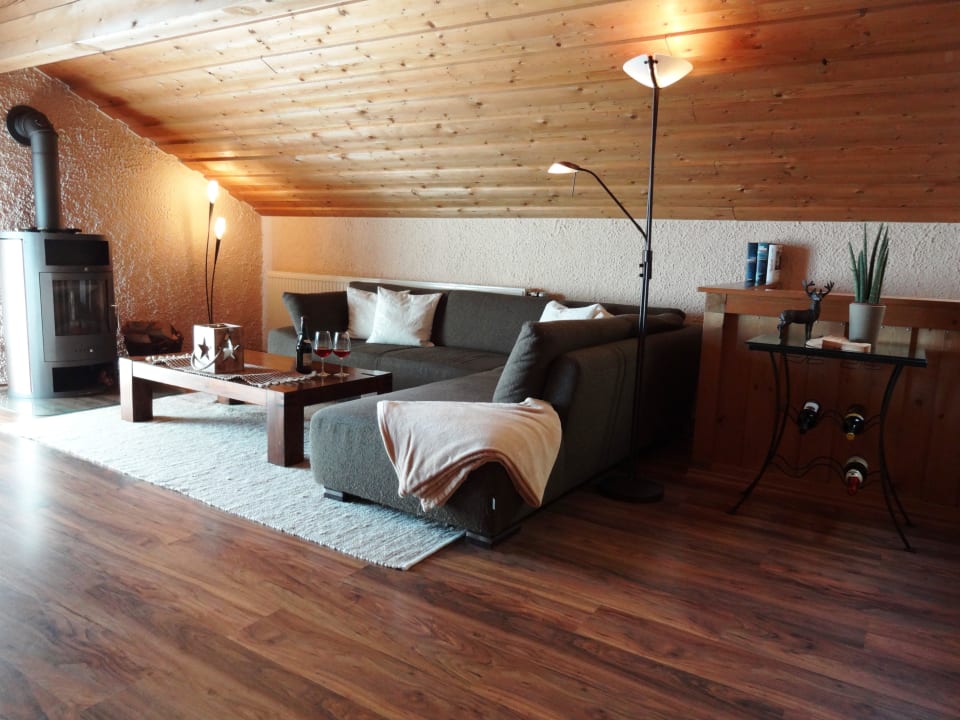 Wohnzimmer im Landhaus Montara in Bodenmais Montara Suites Bodenmais