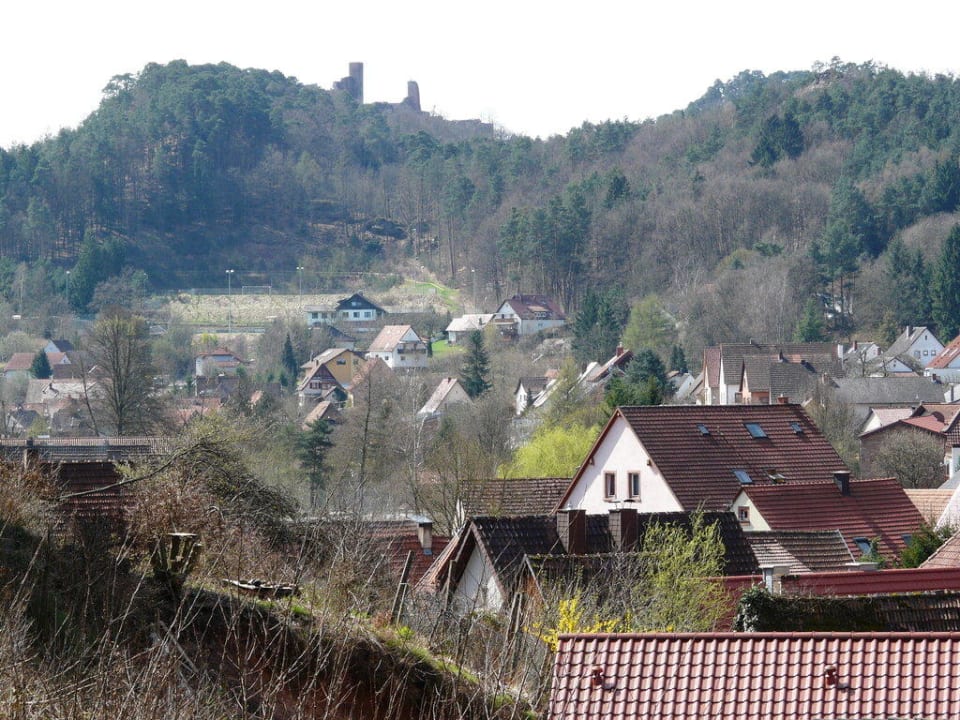 Aussicht vom Balkon (Burg Neudahn) Hotel Die kleine Blume
