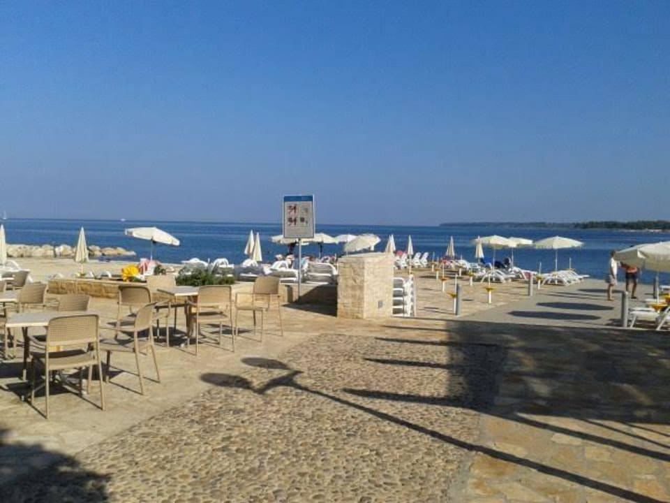 Hoteleigener Strand Hotel Umag Plava Laguna