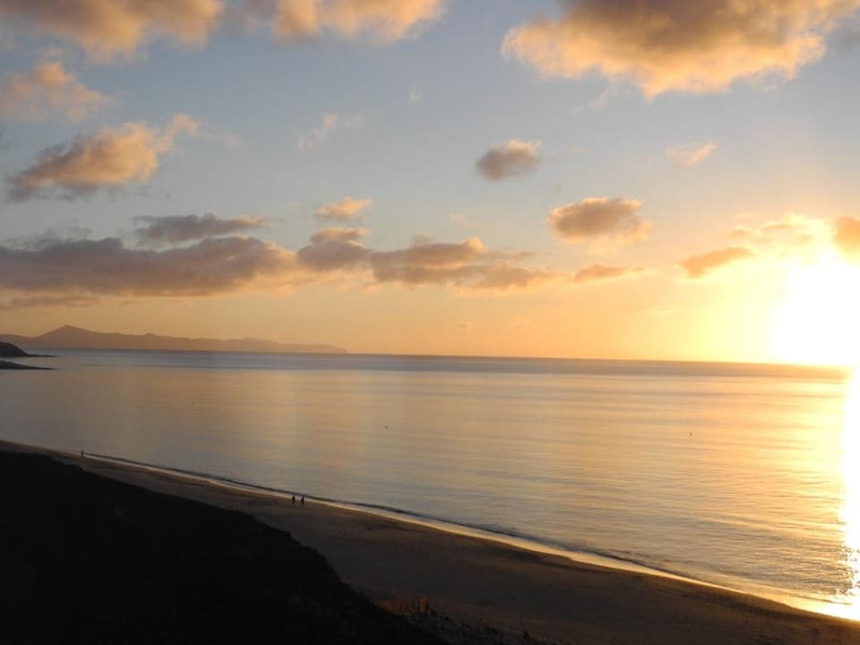 Sonnenaufgang am Strand vor dem Hotel Fuerteventura Princess