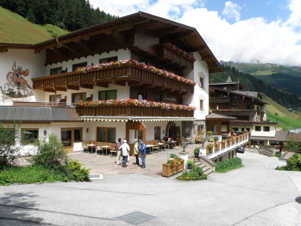 Mit Blick auf den Gletscher Hotel Pension Sonnleiten - Tux