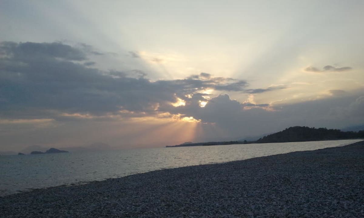 Sonnenuntergang Jiva Beach Resort