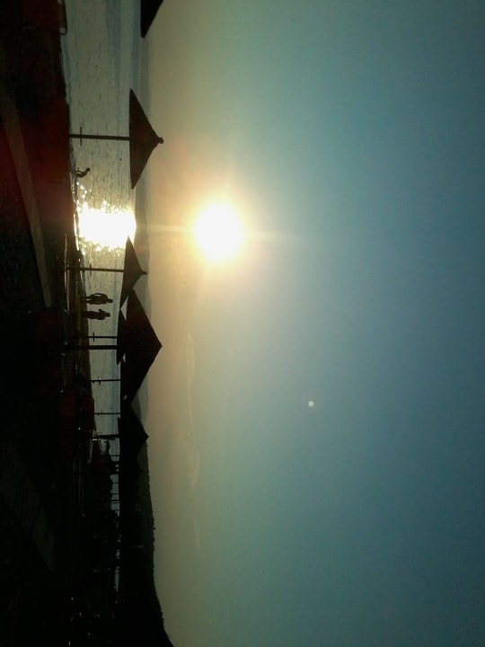 Schöner Sonnenuntergang Akrathos Beach Hotel