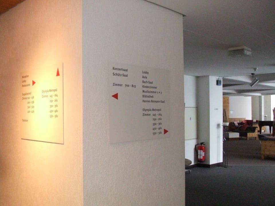 Orientierungsangaben im Laudinella Hotel Laudinella