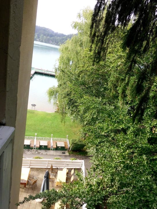 Blick vom Zimmer Strandhotel Marolt