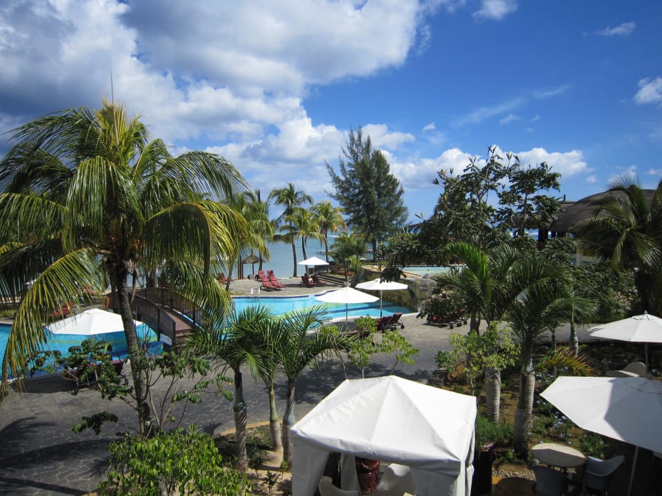 Ausblick vom Frühstück  Le Meridien Ile Maurice