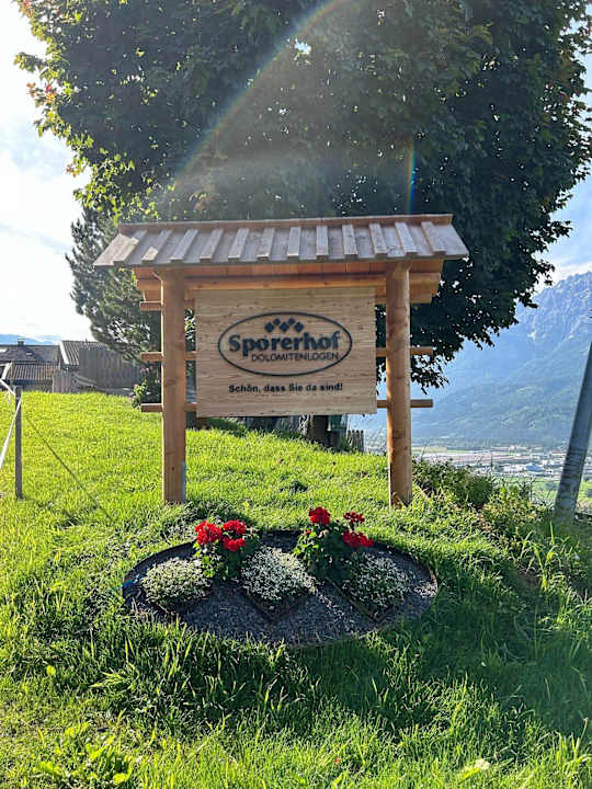 Gartenanlage Sporerhof Dolomitenlogen