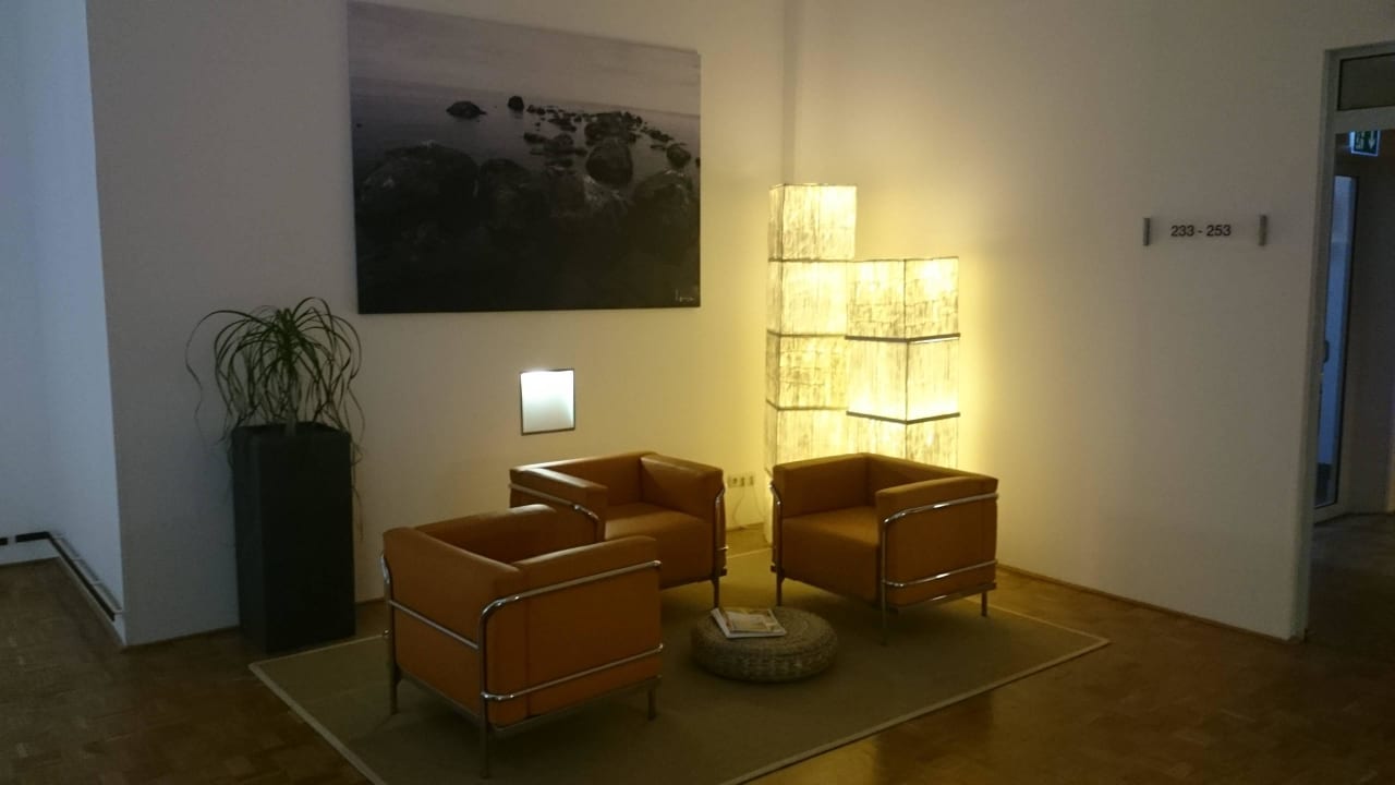 Lobbybereich auf Etage Gästeresidenz PelikanViertel