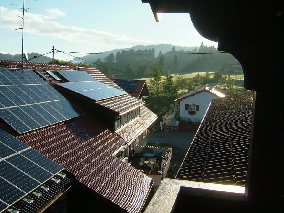 Ausblick vom Balkon Ferienhotel Starennest