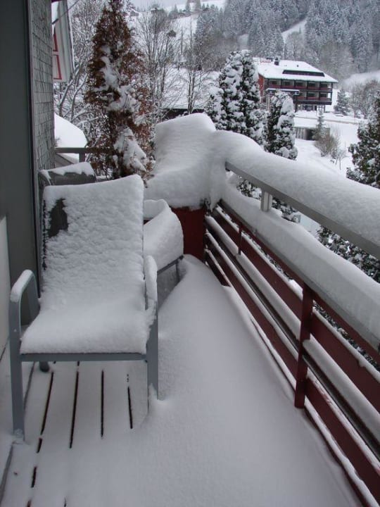 Balkon bei Abreise Hotel Sternen