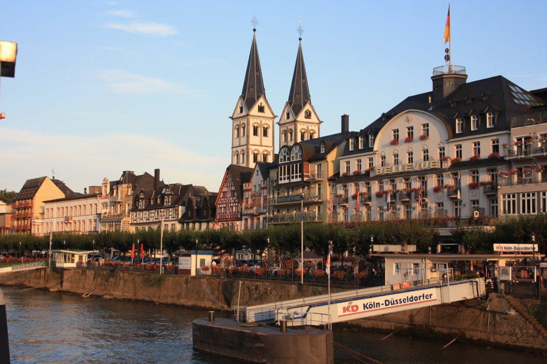 Anfahrt zum Anleger Boppard Rheinhotel Lilie