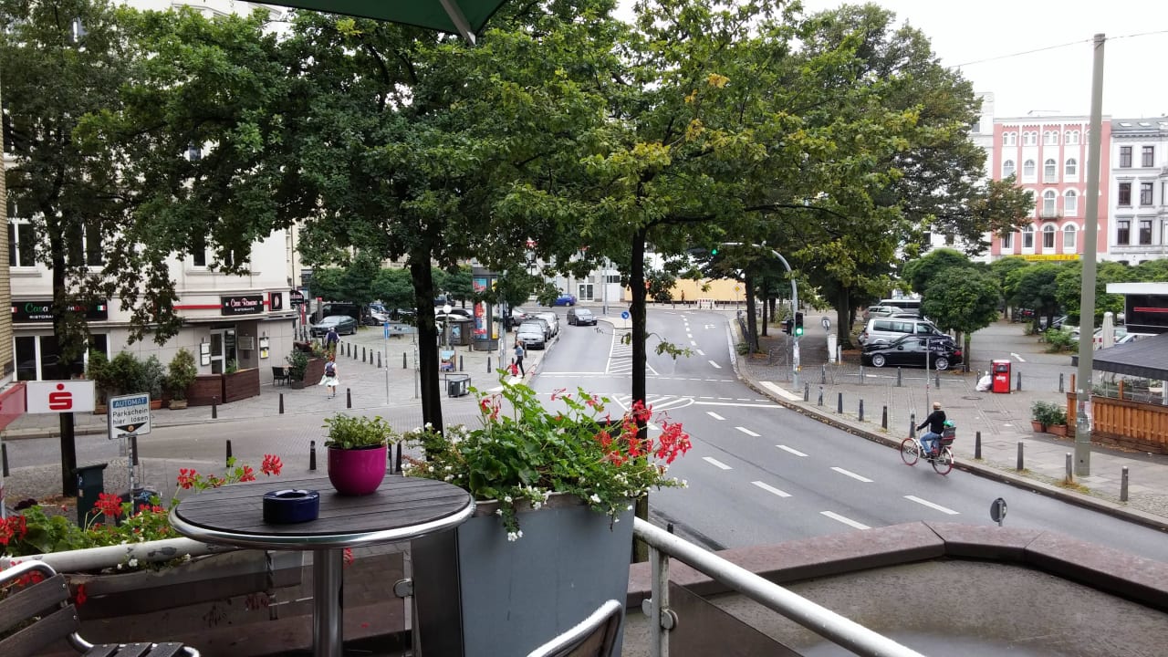 Von der Raucherterasse Hotel Senator