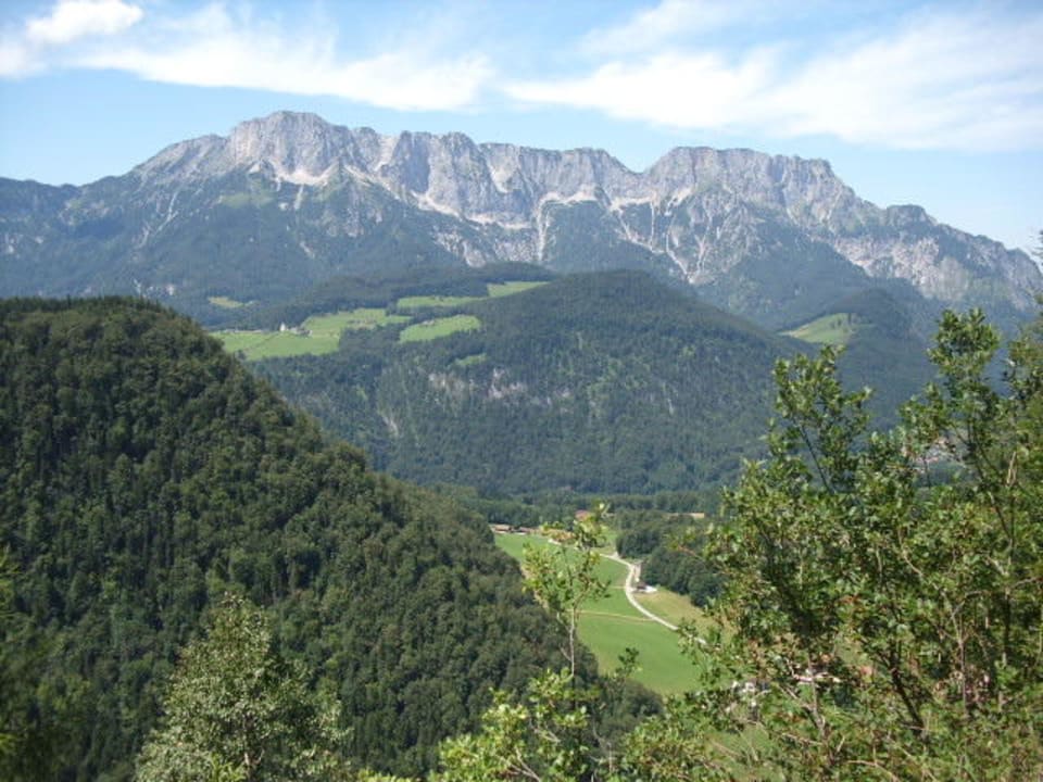 Ausblick von der Lärchecker Wand Ferienwohnungen Gästehaus Lärcheck
