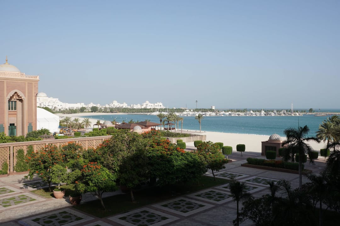 Blick vom Balkon Emirates Palace Mandarin Oriental