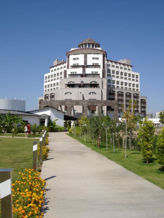 Blick vom Strand Melas Lara Hotel