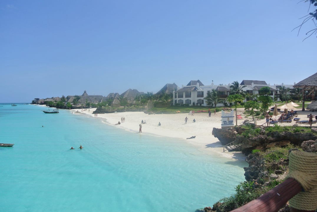 Blick auf den Hotelstrand Royal Zanzibar Beach Resort