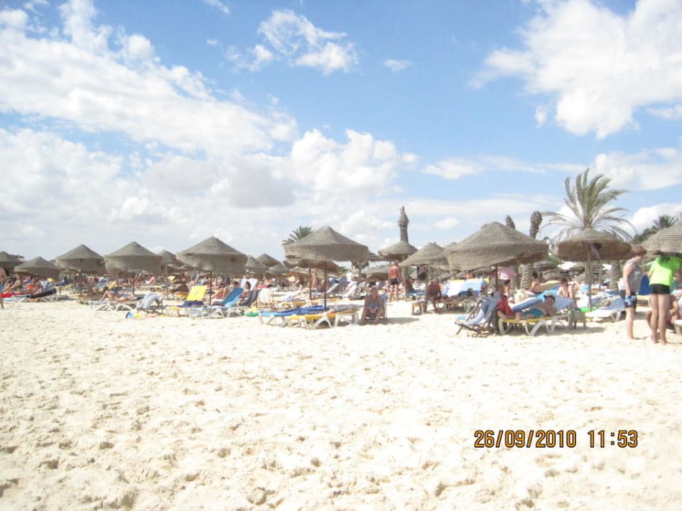 Spiaggia attrezzata, guardando il risto-barbecue! Hotel Paradis Palace