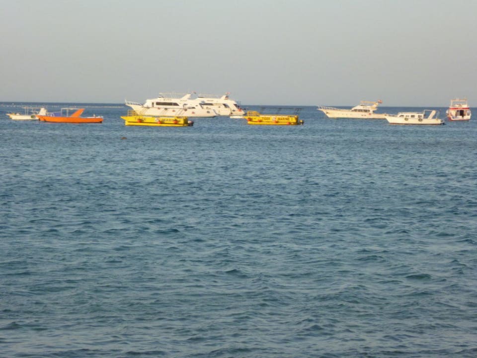 Blick auf die Yachten Jaz Makadi Oasis Resort