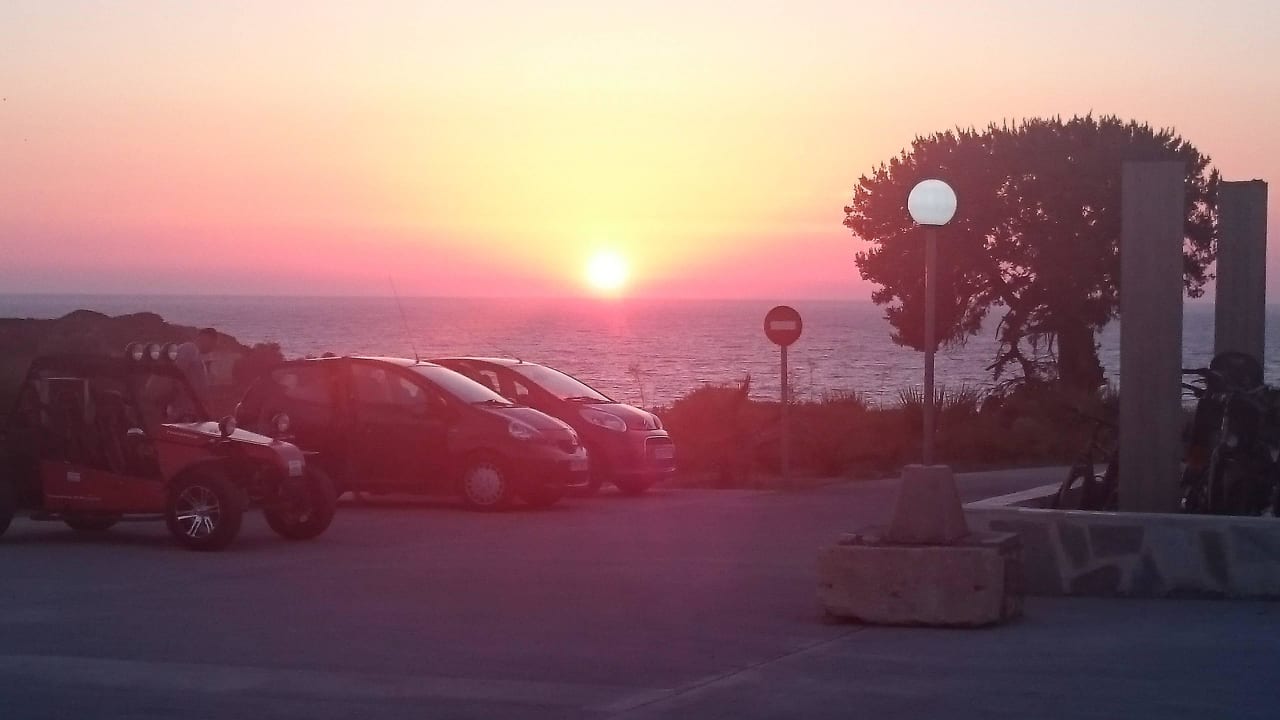 Sonnenuntergang. Traumhaft! Hotel Kouros Palace